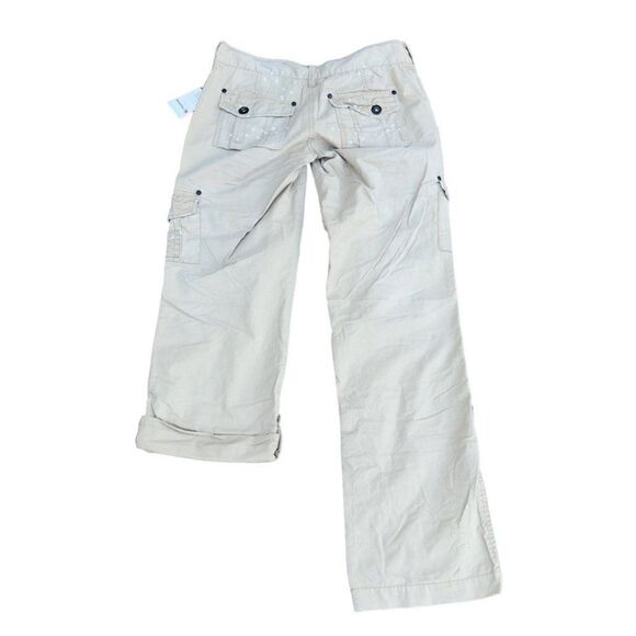 BKE Sam Convertible Khaki Paint Splatter Pants Women's 27x33 - Picture 2 of 10